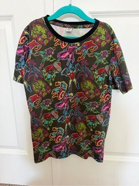 Wild Rich Kids Avengers Neon Marvel Character Tee - Multicolor